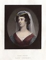 Old and antique prints and maps: Rt. Honourable Lady Erskine, 1836 ...