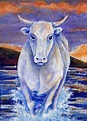 Cretan Bull/Taurus- Greek myth: a large, white bull sent by Poseidon to ...