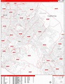 Irvine California Zip Code Wall Map (Red Line Style) by MarketMAPS ...