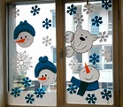 Decoration Creche, Christmas Window Decorations, Holiday Decor, Snowman ...
