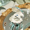星鑽貝殼戒(Tiffany藍) 水晶球擺飾 戒指情人節結婚婚禮禮物 - 設計館 JARLL 讚爾藝術 擺飾/家飾品 - Pinkoi