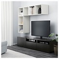EKET/BESTÅ - 電視櫃組合, 白色/黑棕色 | IKEA 台灣