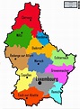 Grand Duché de Luxembourg - Cantons / Großherzogtum Luxemburg - Kantone