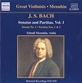 bol.com | Great Violinists - Menuhin: Bach: Sonatas and Partitas Vol 1 ...