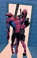 Spider-Man vs Deadpool by Aaron Kuder | Spiderman, Marvel posters, Deadpool