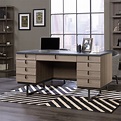 Sauder International Lux Executive Desk, Diamond Ash Finish - Walmart.com