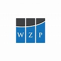 WZP letter logo design on WHITE background. WZP creative initials ...