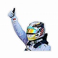 Lewis Hamilton Sticker F1 Painted Art Picture Cut Out Print | Etsy
