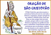 Catequese na Net: São Cristóvão - 25 de julho