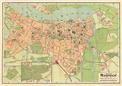 Stadtplan von Rostock 1922 - Historische Landkarten