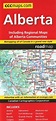Alberta Road Map by Canadian Cartographics Corporation | Alberta roads ...