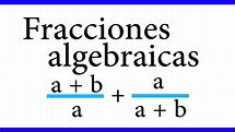 Que Es Una Fraccion Algebraica - XIli