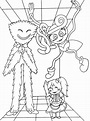 Coloriage Poppy Playtime : Huggy Wuggy & Poppy & Mommy Long Legs 92