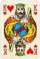 King of hearts Bridge Export classic playing cards by Handa | King of ...