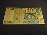 European 'gold' 1000 Euro Banknote - Etsy