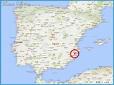 Alicante Map - TravelsFinders.Com