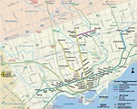 Metro Map of Toronto / Carte du Metro de Toronto | Toronto map, Toronto ...