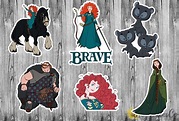 Disney's Brave Movie Character Inspired Die Cut Stickers / | Etsy