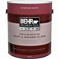BEHR Premium Plus Ultra 1 gal. Deep Base Flat/Matte Interior Paint ...