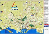 Kaart Alicante Centrum - Vogels