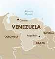 Capital de venezuela mapa - Venezuela, capital del mapa (América del ...
