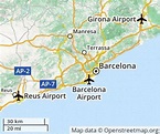 Airport in barcelona spain map - Barcelona airport location map ...