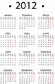 Calendario 2012 para imprimir: Planifica tu año con estilo