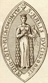 1200-1221 Alix of Thouars Sceau d'Alix Duchesse de Bretagne. | Aneh