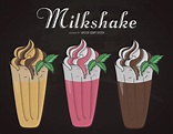 Milkshake illustration set - Free Vector | Coffee shop design, Free ...