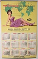 Lot - 1962 Vintage Aeroquip Pinup Girl Calendar