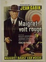 Maigret sees red original release belgian movie poster
