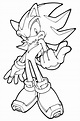 Shadow The Hedgehog Coloring Page Shadow Coloring Page Shadow Coloring ...