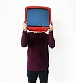 Man standing and holding a TV | free image by rawpixel.com Free Photos ...