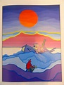 Ted Harrison Print Illustrations from The Cremation of Sam | Etsy ...