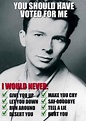 Rick Astley Never Gonna Give You Up Meme