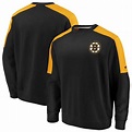 Men's Boston Bruins Fanatics Branded Black/Gold Iconic Crew Fleece ...