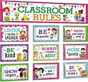 Amazon.com : Classroom Rules Bulletin Board Set for Classroom ...