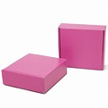 Hot Pink Shipping Boxes | 6" x 6" x 2" Pink Shipping Box | Pink Gift ...