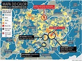 Quais são as regiões da Grande São Paulo que mais sofrem com o calor?