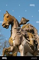 Statue of Prussian king Frederick the Great, Sanssouci Park, Potsdam ...