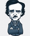 Edgar Allan Poe Sticker Writer Contos Telegram, face, author png | PNGEgg