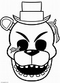 Golden Freddy Fnaf Coloring Pages Five Nights At Freddy S Coloring ...