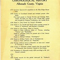 Chronological history, Albemarle County, Virginia - The Albemarle ...