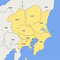関東地方の地図 | Map-It マップ・イット