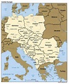 Mapa Politico de Europa Central - Tamaño completo | Gifex