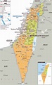 Detailed political and administrative map of Israel with all roads ...