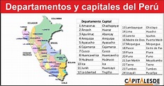 Departamentos y capitales del Perú - Capitales de