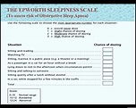 Epworth Sleepiness Scale Printable
