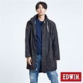 EDWIN EFS防水機能長版風衣外套-男-黑色 | 大衣/風衣/皮衣 | Yahoo奇摩購物中心