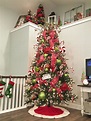 10+ Christmas Tree Decorated Red - DECOOMO